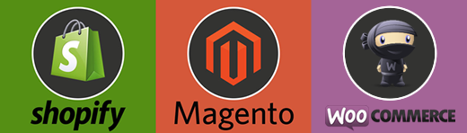 Shopify vs Magento vs Woocommerce